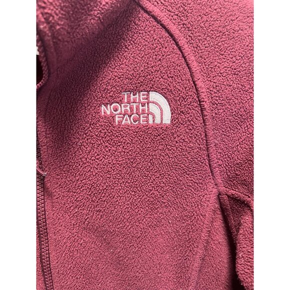 The North Face  XS Maroon Full-Zip Fleece Jacket With Pockets - Picture 2 of 6